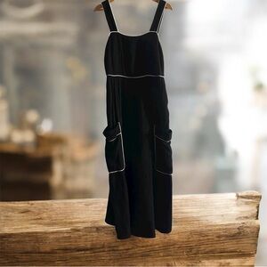 Black Dress with White Trim